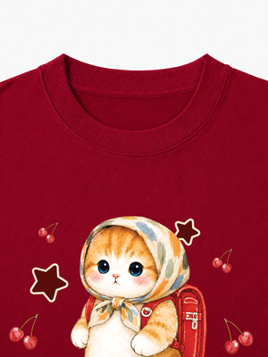 Áo Thun Nữ Vitamin Meow Go School