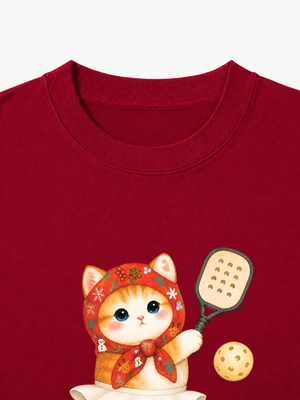 Áo Thun Nữ Pickleball Girl Meow