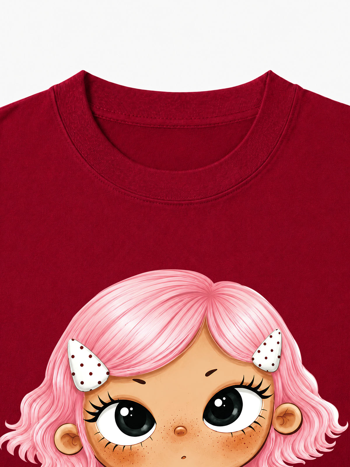 Áo Thun Nữ Pink Hair Girl