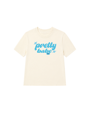Áo Thun Nữ Pretty Babe Blue Tiffany Polka