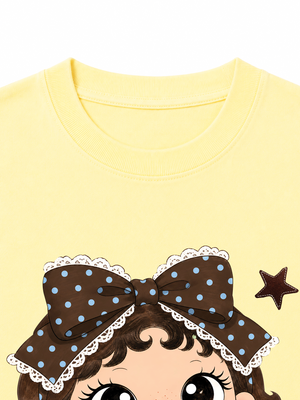 Áo Thun Nữ Blue Tiffany Polka Girl