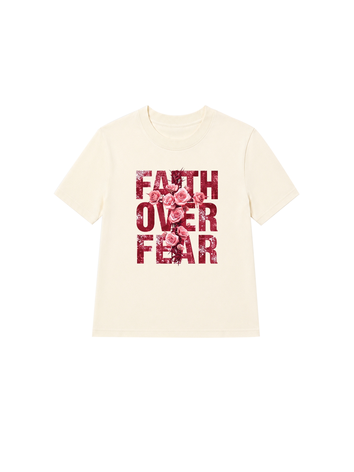 Áo Thun Nữ Faith Over Fear