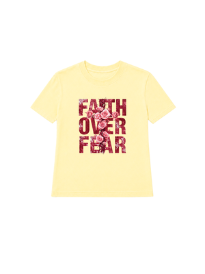 Áo Thun Nữ Faith Over Fear