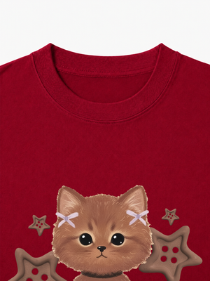 Áo Thun Nữ  Brown Cat
