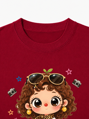 Áo Thun Nữ  Girl Leopard Outfit