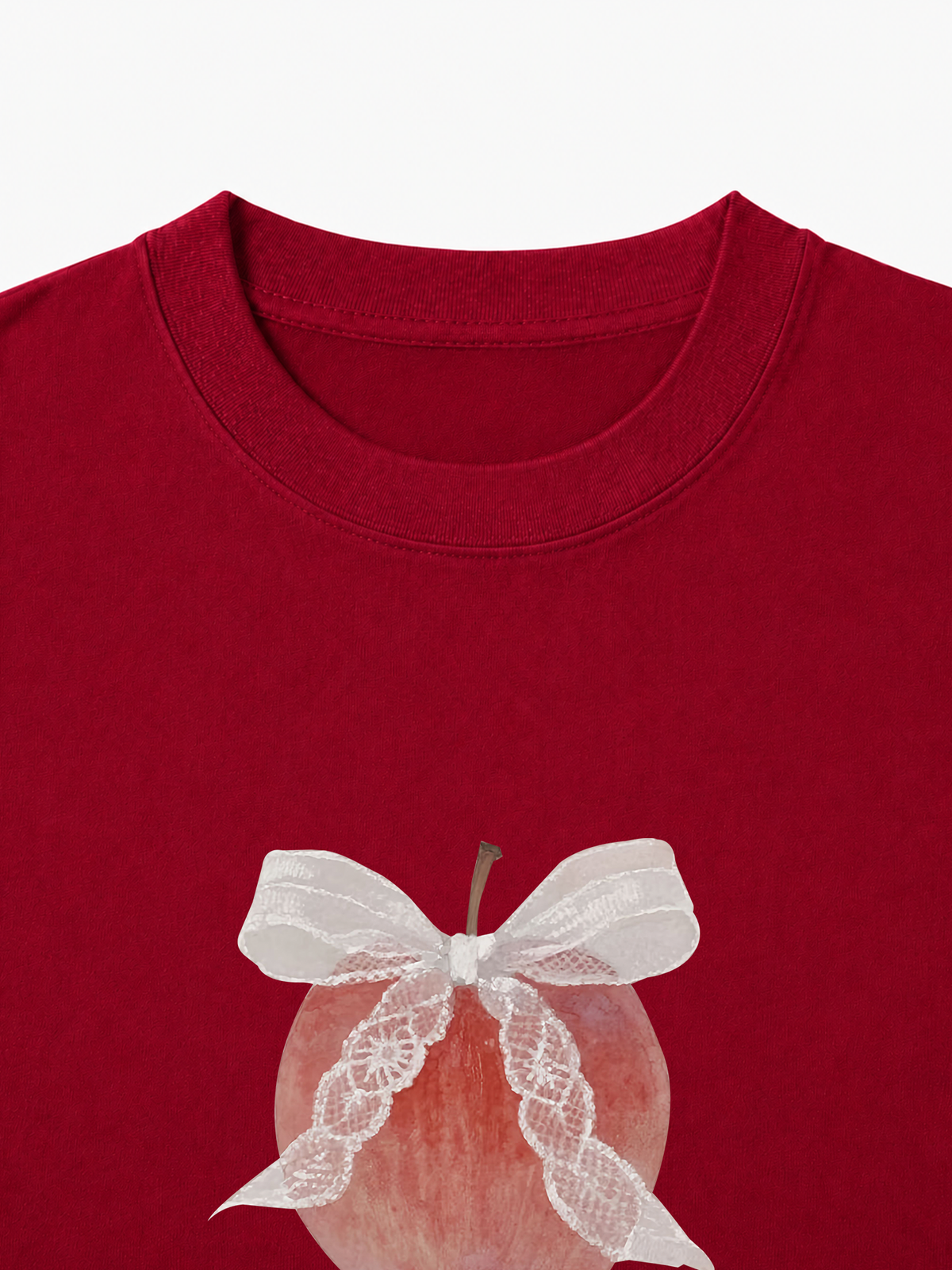 Áo Thun Nữ  Byyou Apple With Coquette