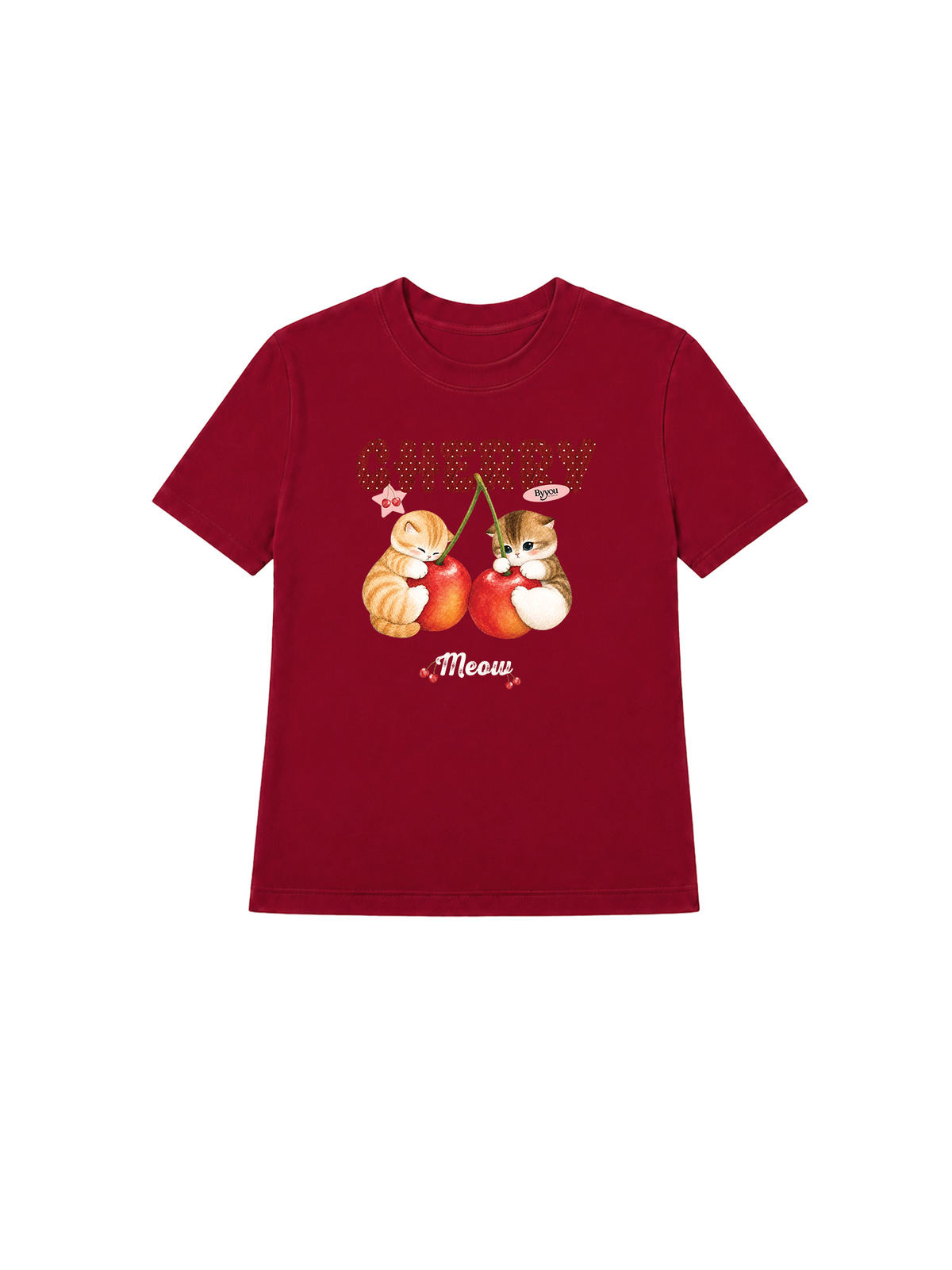 Áo Thun Nữ Cherry Meow