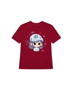 Áo Thun Nữ Beret Hat Girl
