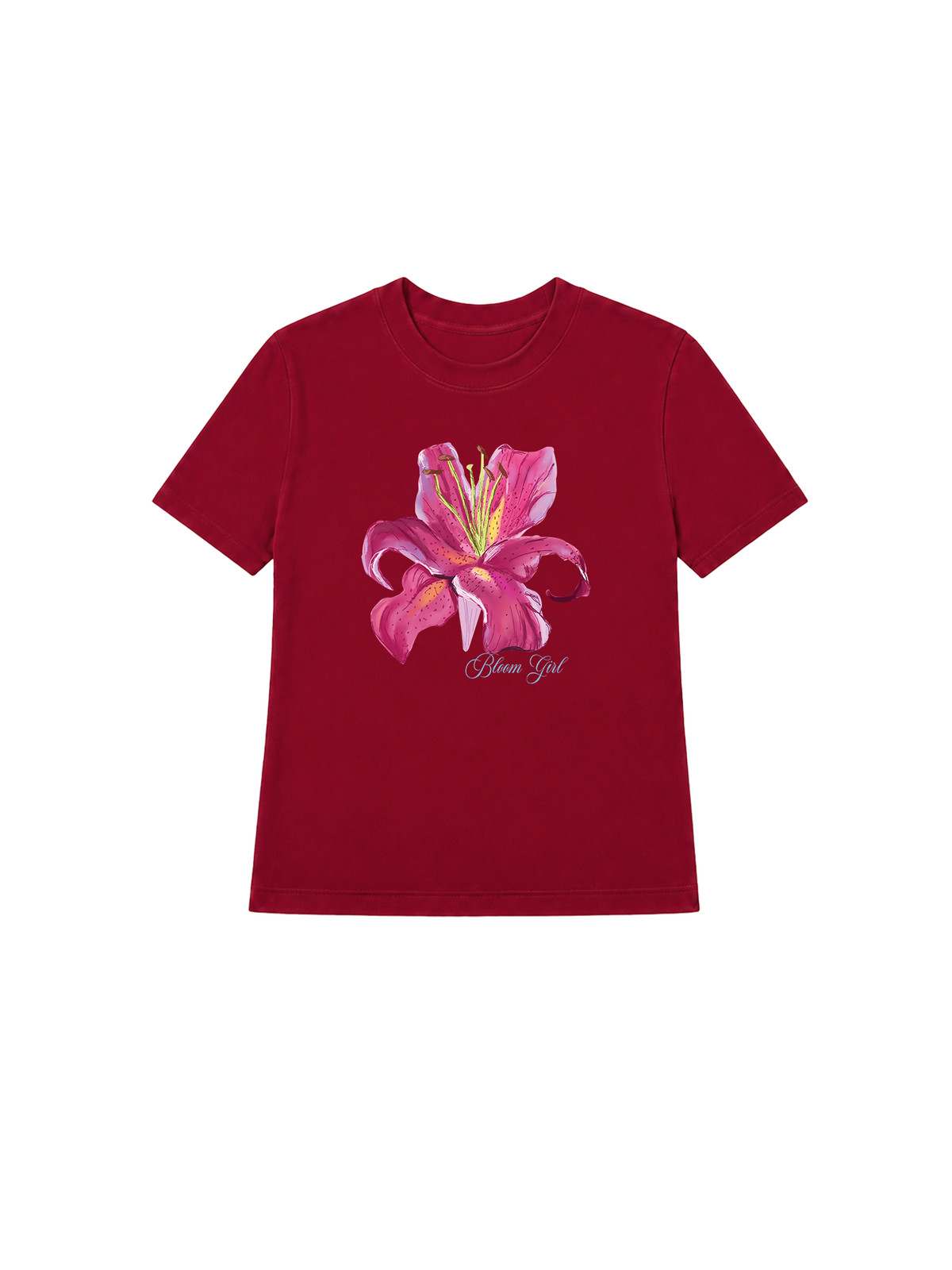 Áo Thun Nữ  Bloom Girl Pink Lily