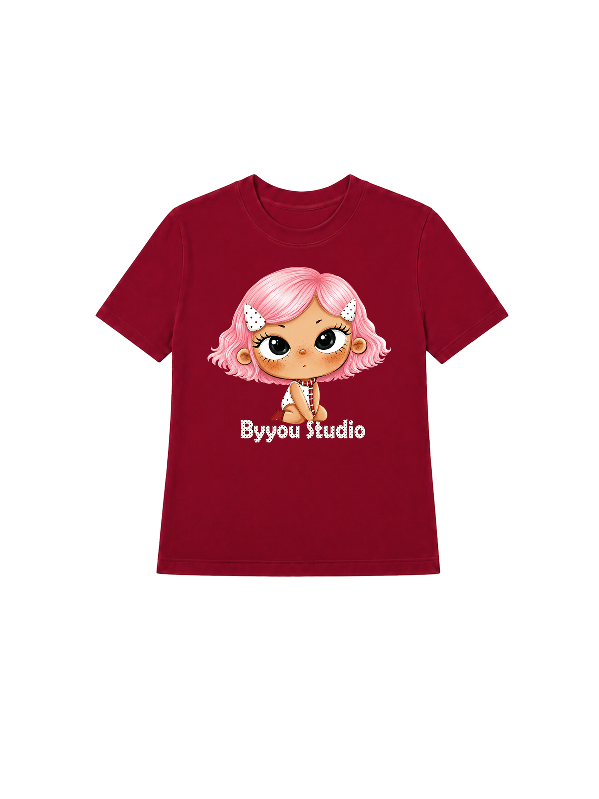Áo Thun Nữ Pink Hair Girl