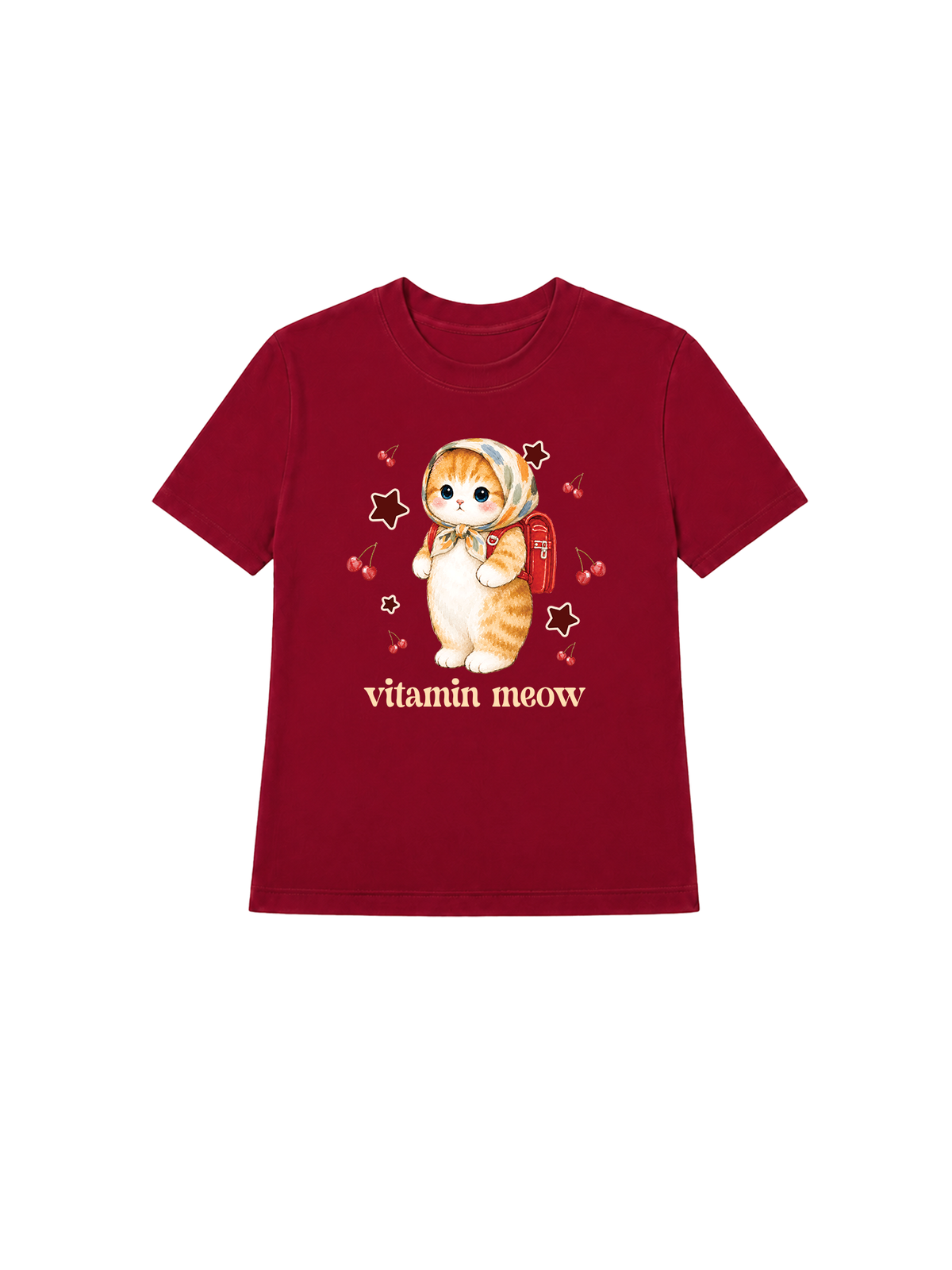Áo Thun Nữ Vitamin Meow Go School