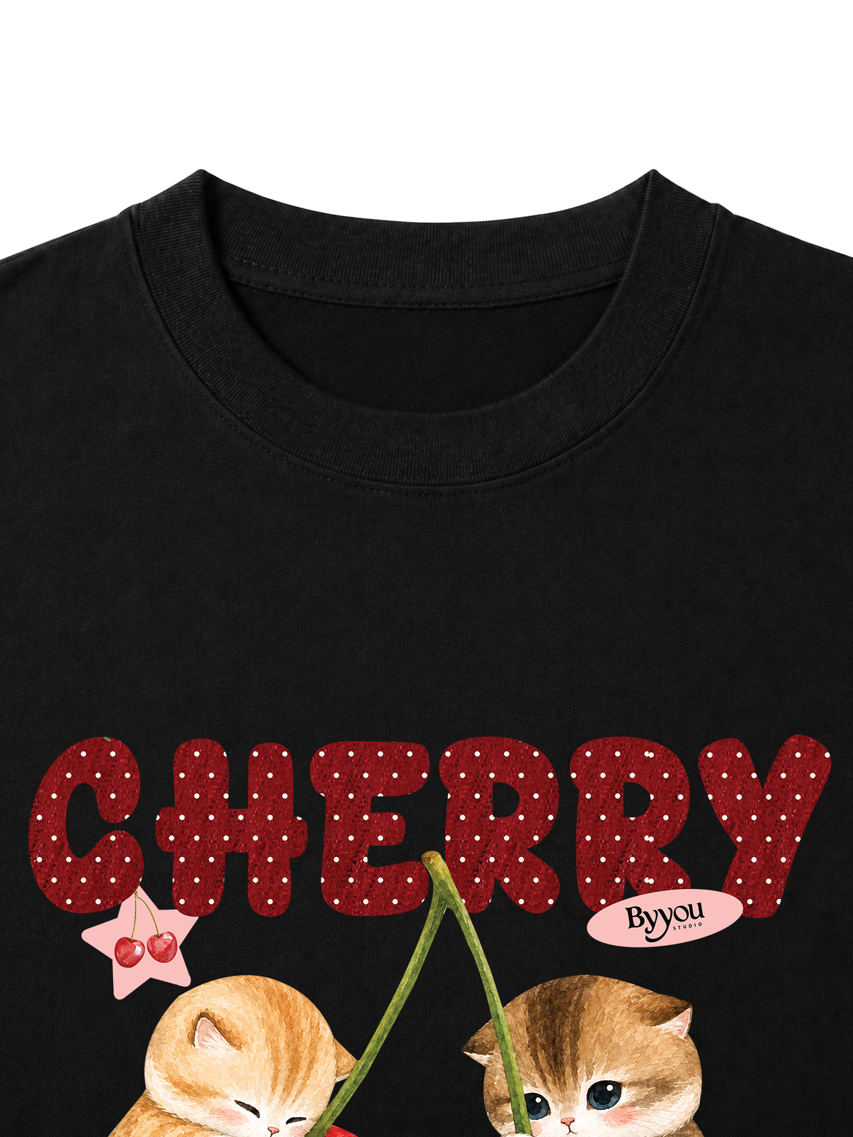 Áo Thun Nữ Cherry Meow