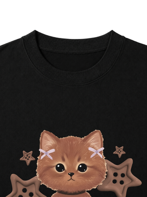 Áo Thun Nữ  Brown Cat
