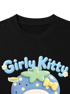 Áo Thun Nữ Girly Kitty