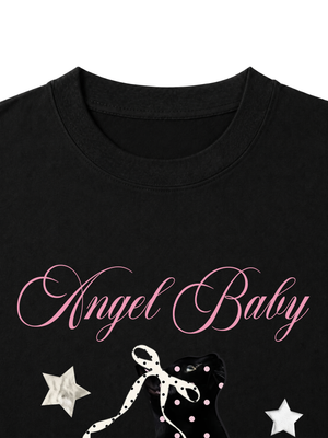 Áo Thun Nữ Angel Baby Cat