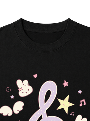 Áo Thun Nữ Bunny Music