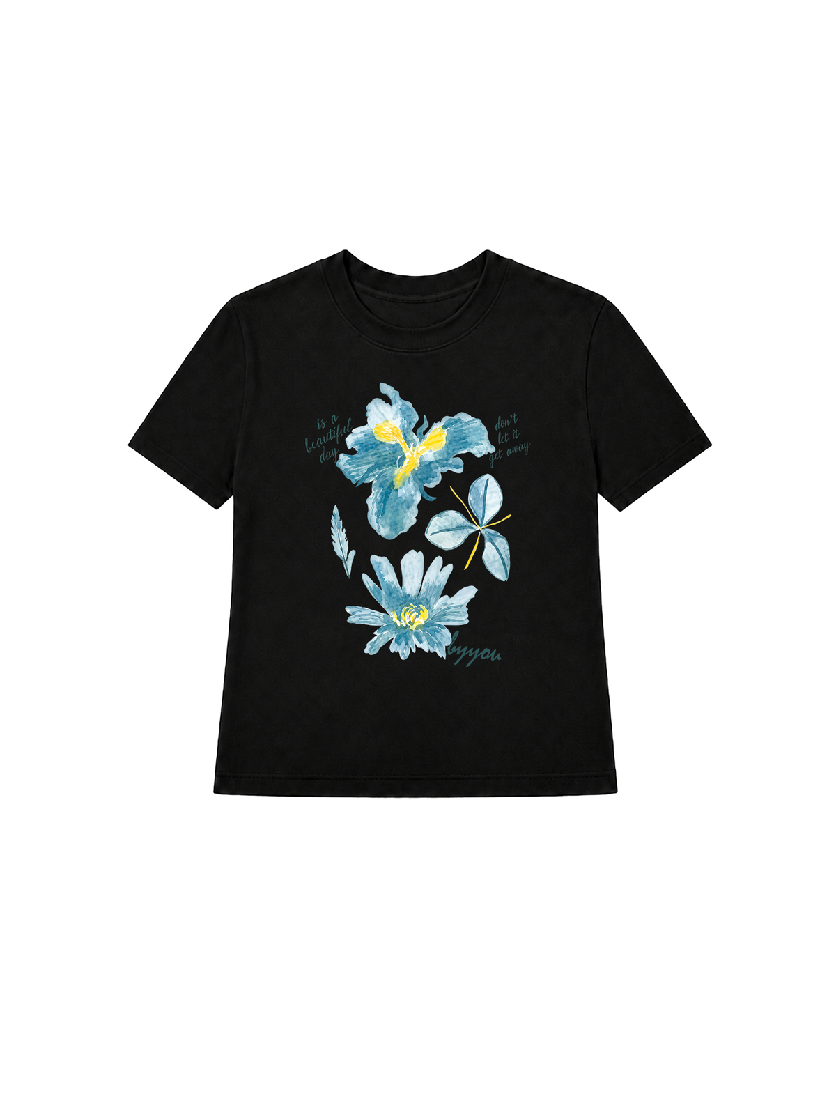 Áo Thun Nữ Blue Flower