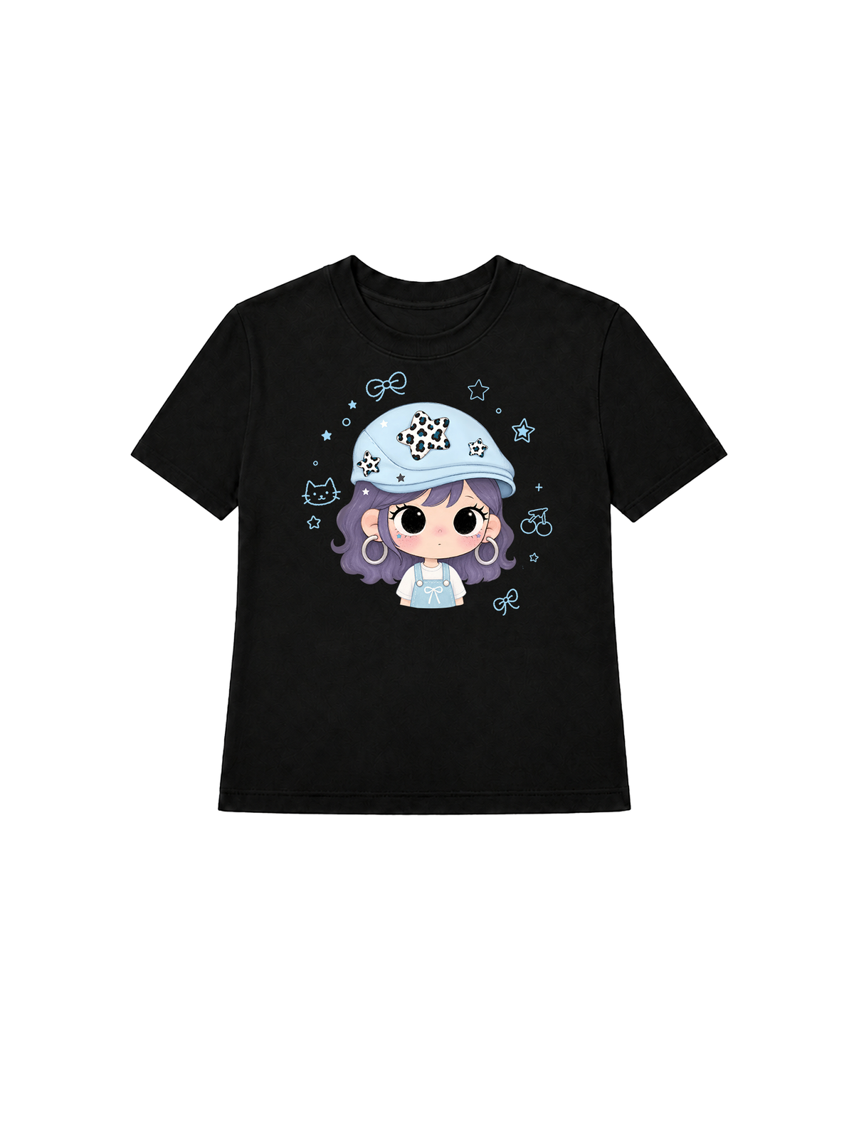 Áo Thun Nữ Beret Hat Girl