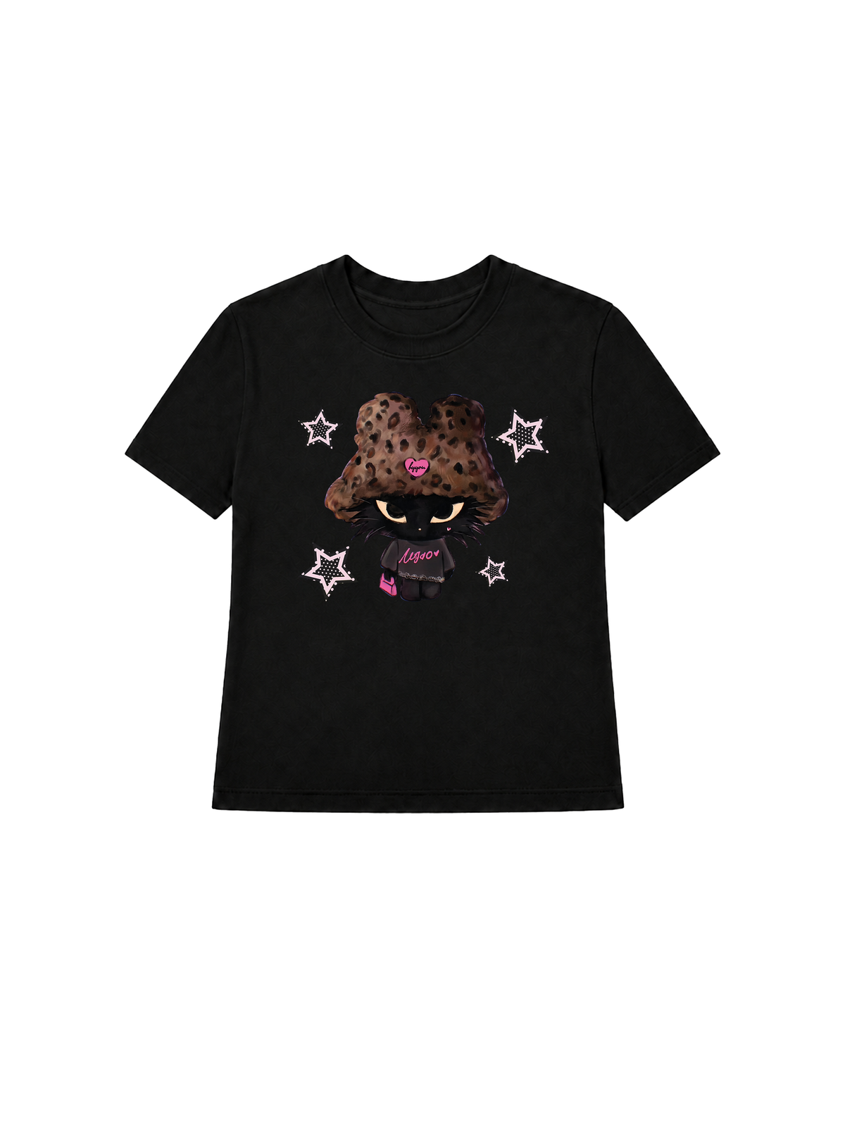 Áo Thun Nữ  Leopard Outfit Cat