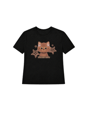Áo Thun Nữ  Brown Cat