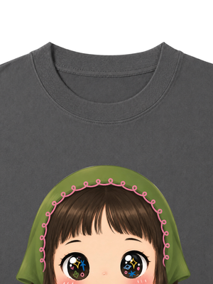 Áo Thun Nữ Girl With Milk Tea