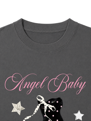 Áo Thun Nữ Angel Baby Cat