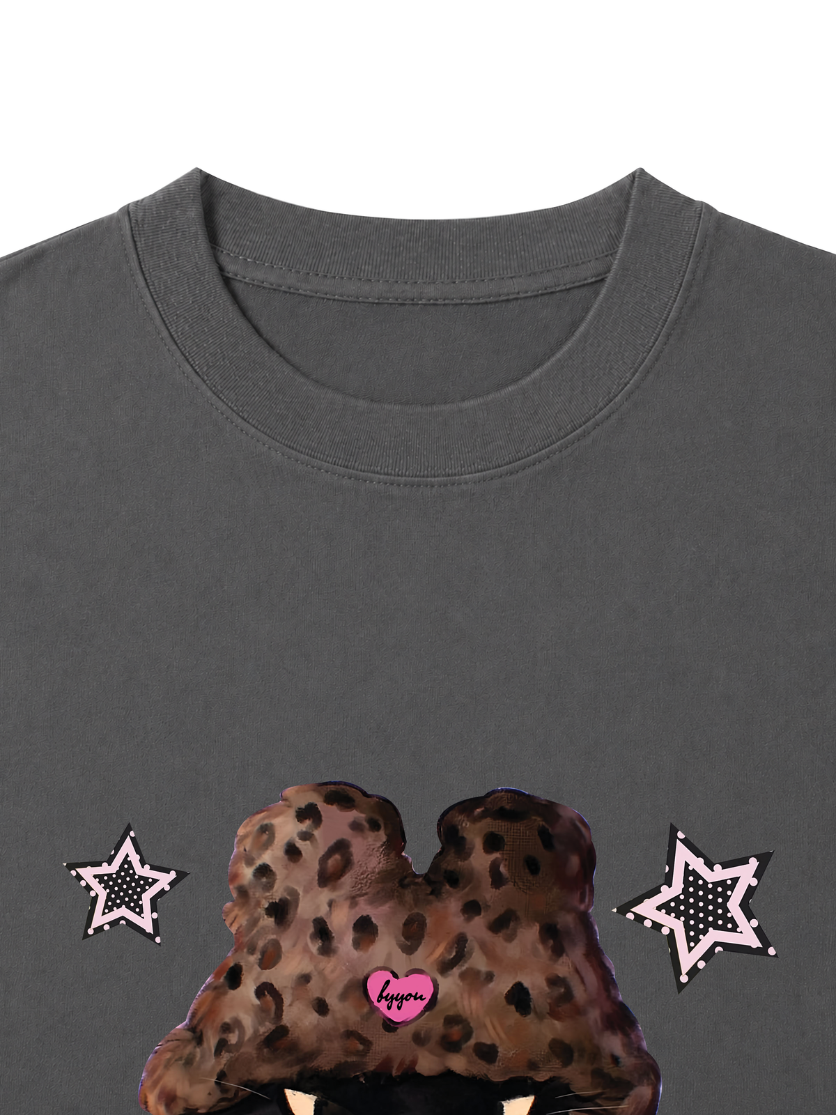 Áo Thun Nữ  Leopard Outfit Cat