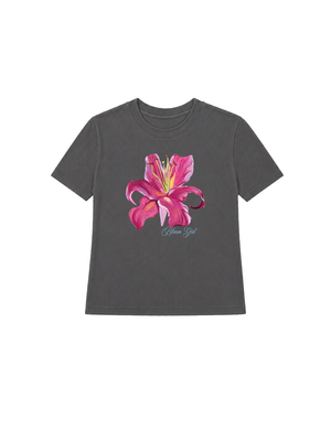 Áo Thun Nữ  Bloom Girl Pink Lily