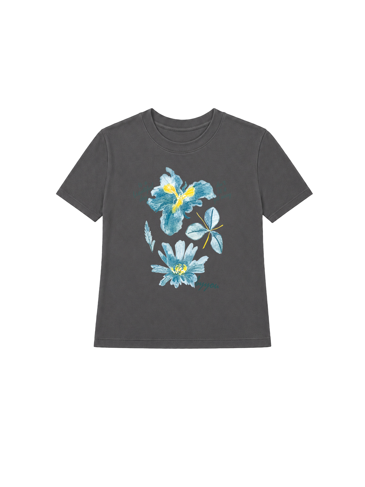 Áo Thun Nữ Blue Flower