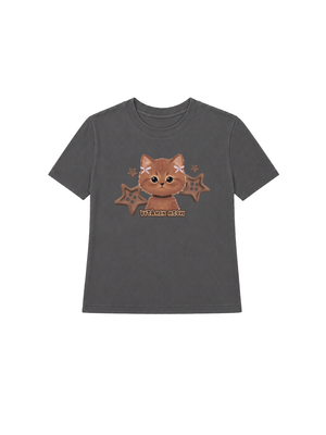 Áo Thun Nữ  Brown Cat