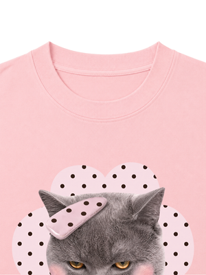 Áo Thun Nữ Pinky Cat