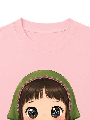 Áo Thun Nữ Girl With Milk Tea