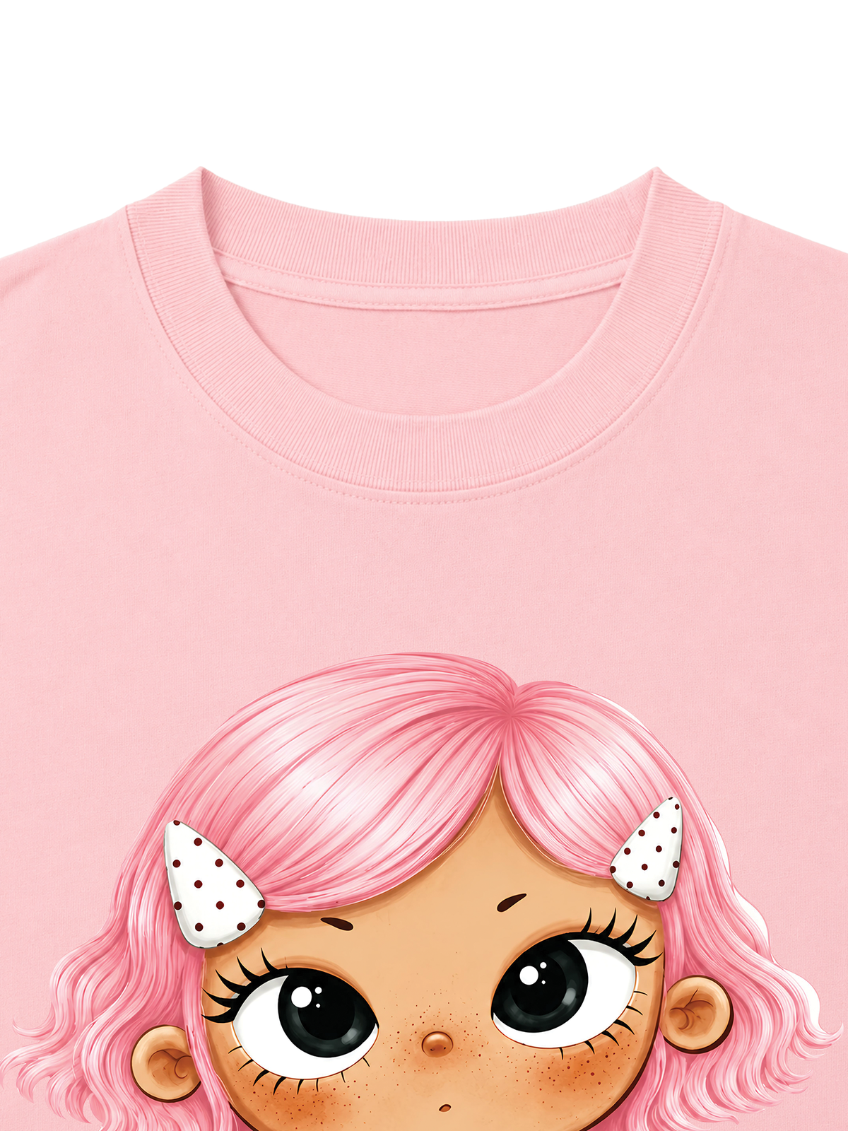 Áo Thun Nữ Pink Hair Girl