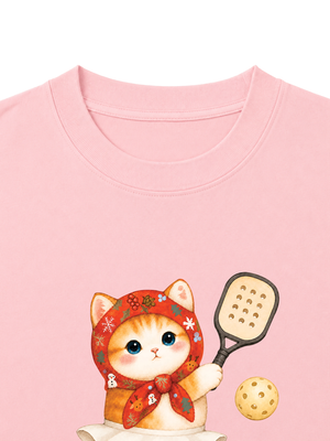 Áo Thun Nữ Pickleball Girl Meow