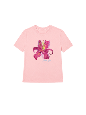 Áo Thun Nữ  Bloom Girl Pink Lily