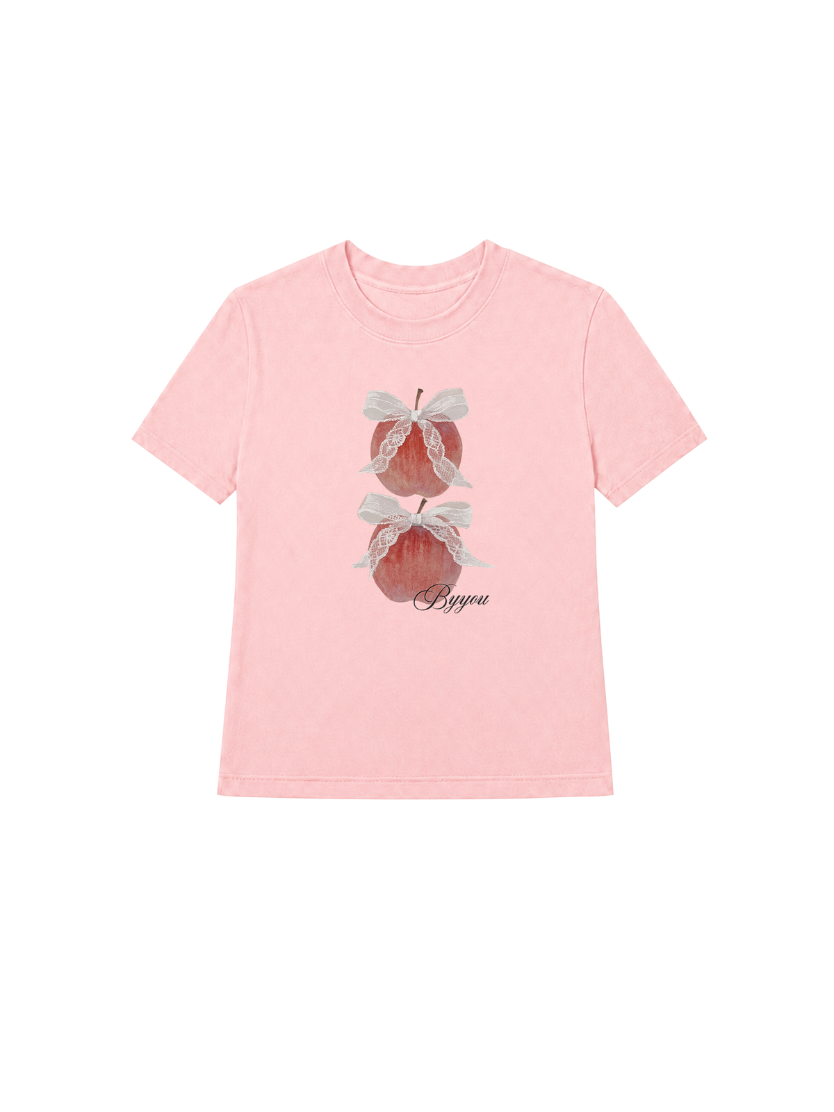 Áo Thun Nữ  Byyou Apple With Coquette