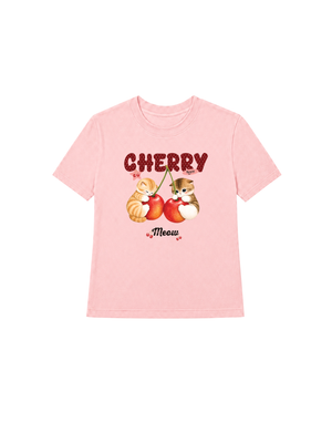 Áo Thun Nữ Cherry Meow