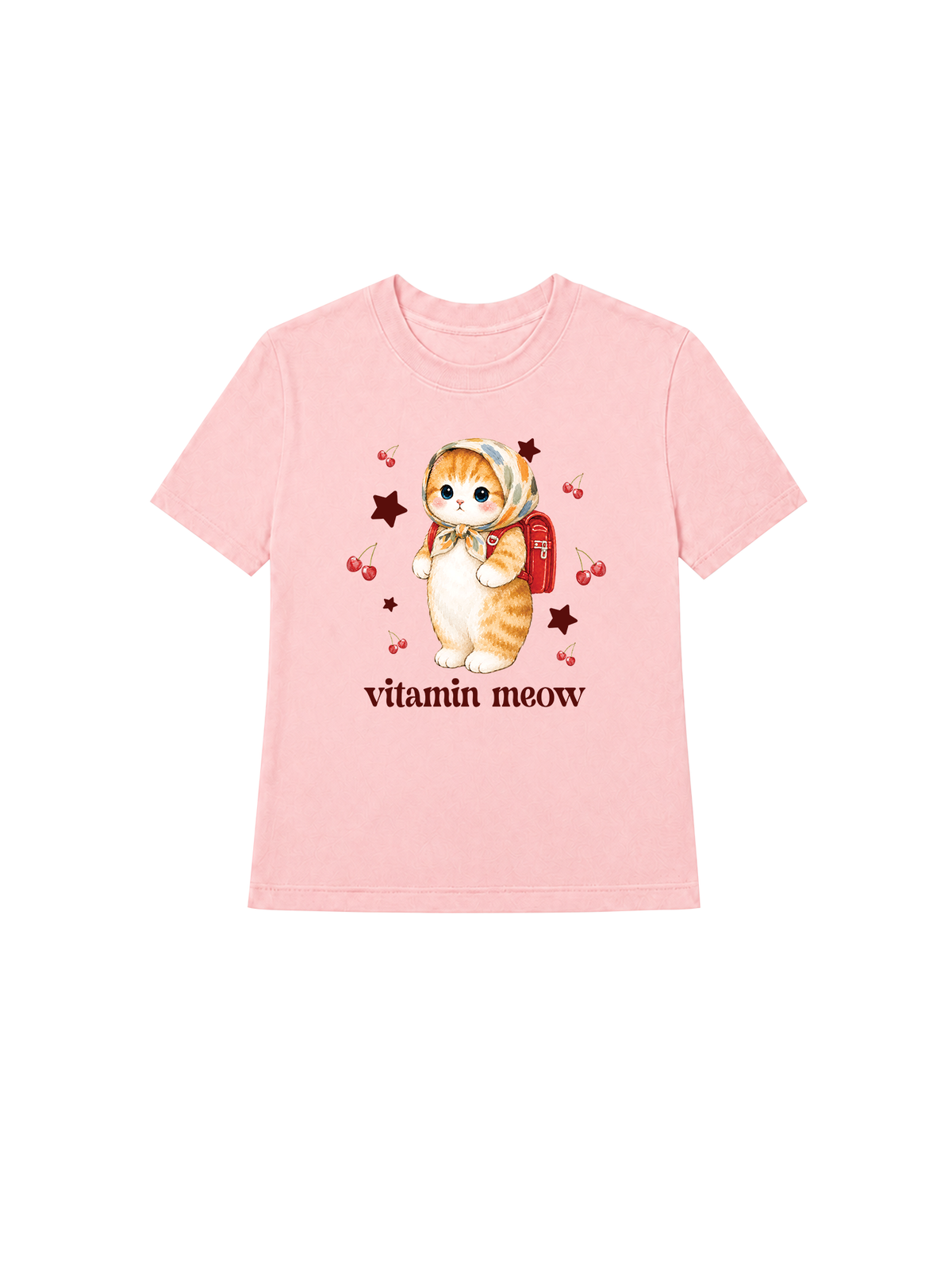 Áo Thun Nữ Vitamin Meow Go School