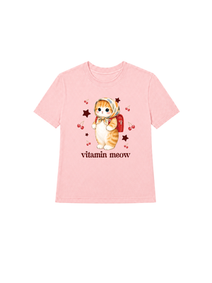 Áo Thun Nữ Vitamin Meow Go School