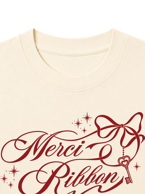 Áo Thun Nữ  Merci Ribbon