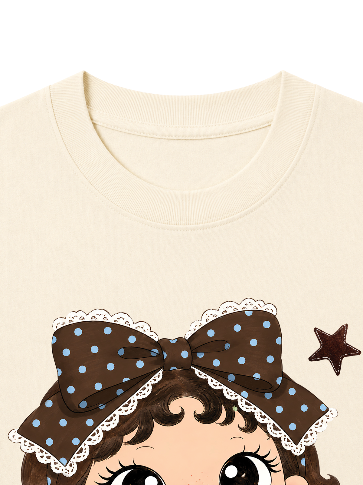 Áo Thun Nữ Blue Tiffany Polka Girl