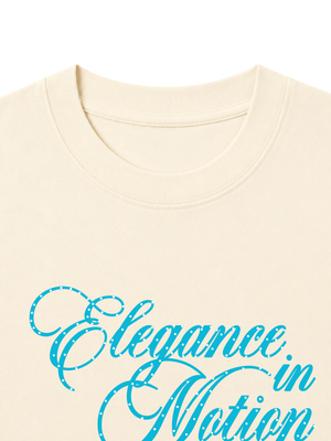 Áo Thun Nữ  Elegance in Motion Blue Tiffany Polka