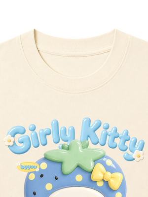 Áo Thun Nữ Girly Kitty