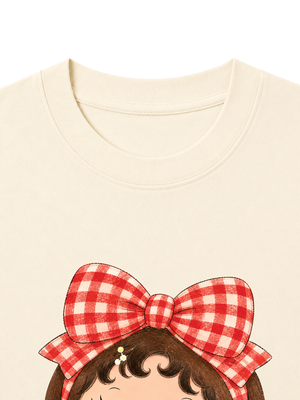 Áo Thun Nữ Red Plaid Girl
