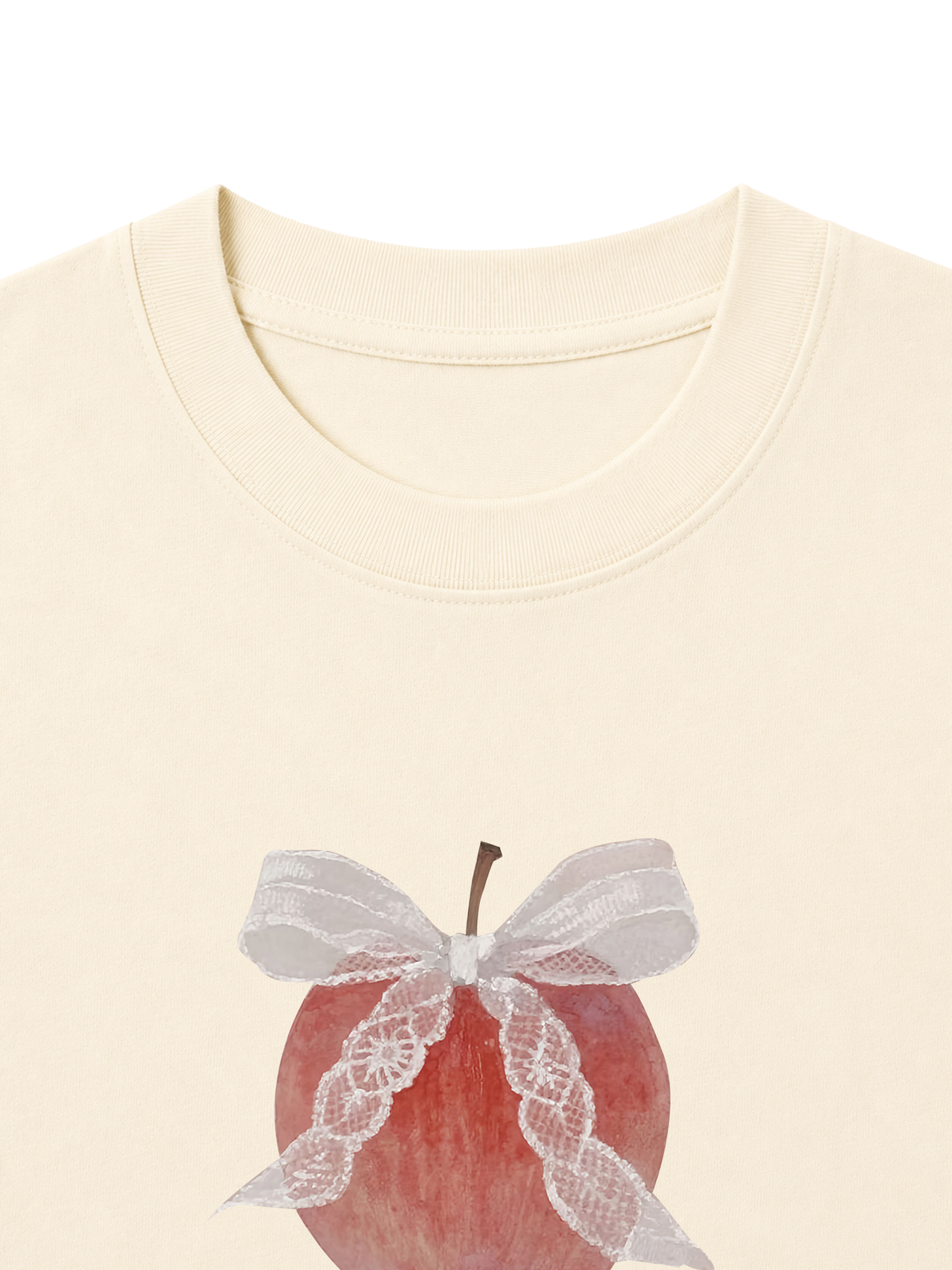 Áo Thun Nữ  Byyou Apple With Coquette