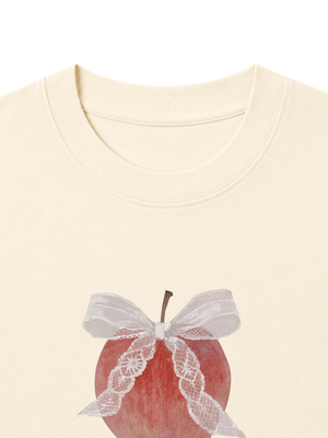 Áo Thun Nữ  Byyou Apple With Coquette