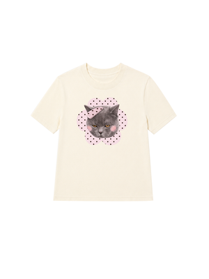 Áo Thun Nữ Pinky Cat