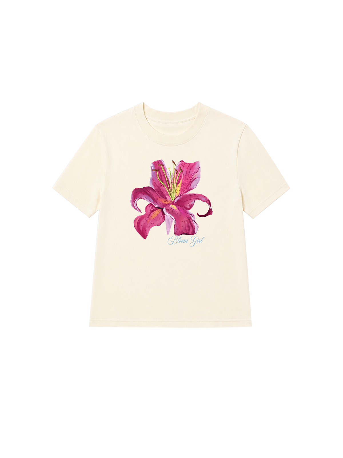 Áo Thun Nữ  Bloom Girl Pink Lily
