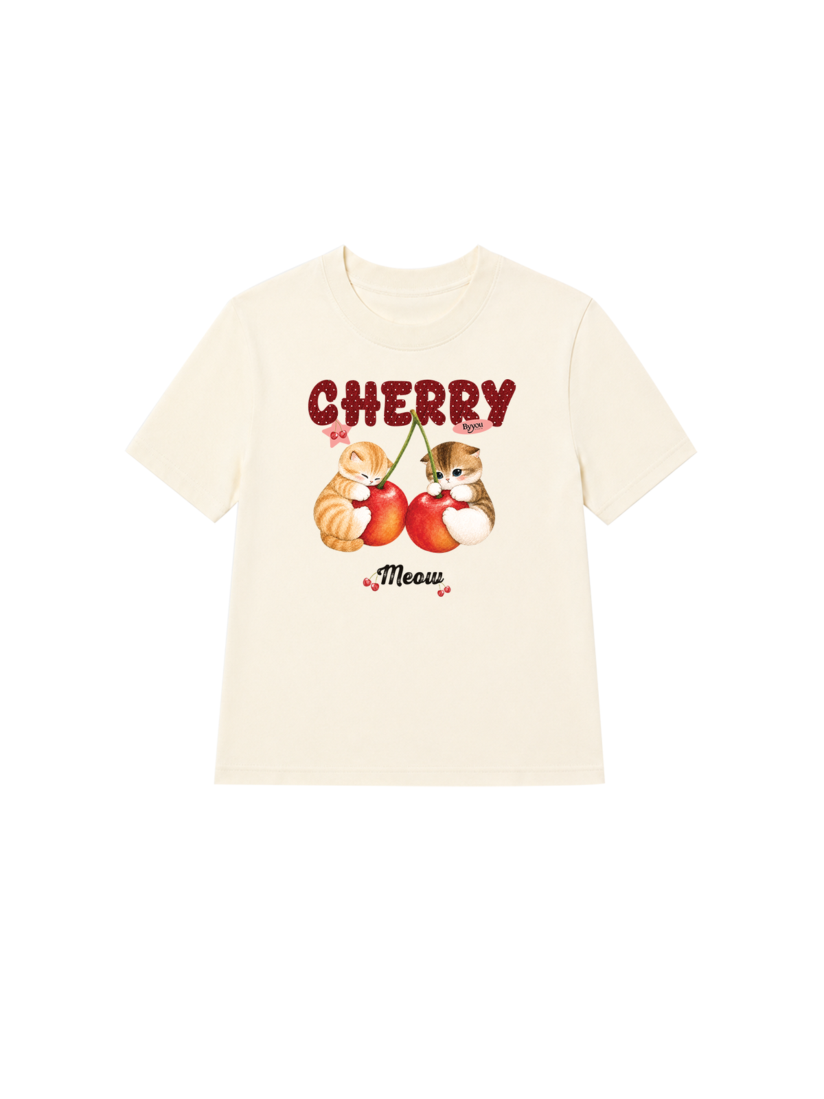 Áo Thun Nữ Cherry Meow
