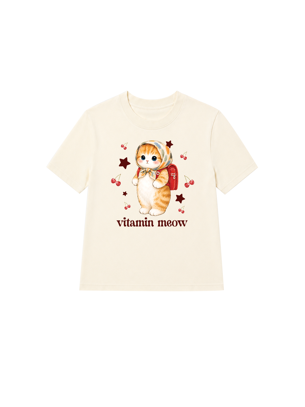 Áo Thun Nữ Vitamin Meow Go School